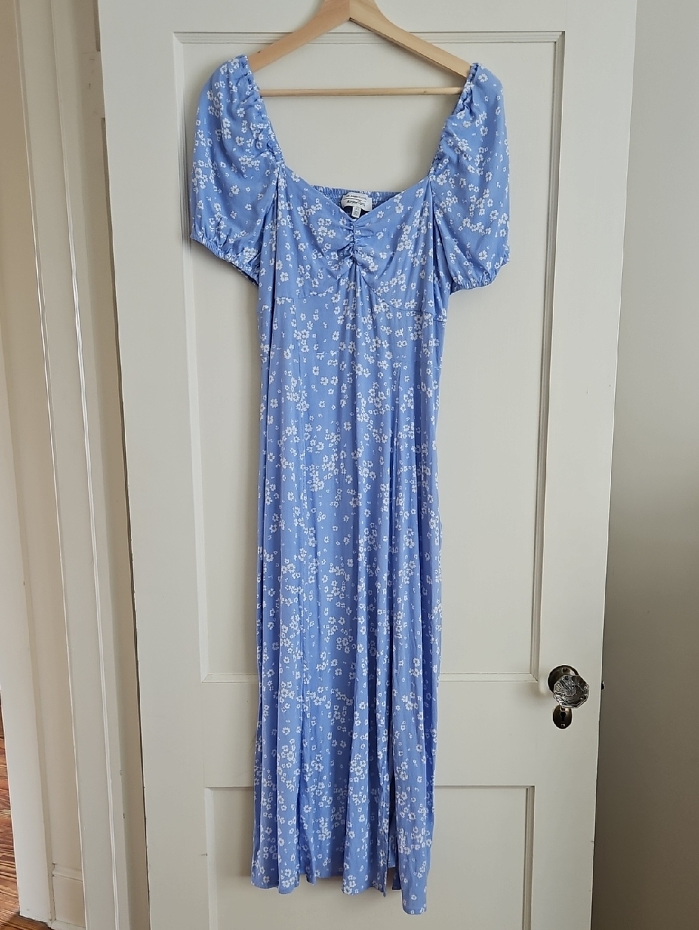 & Other Stories Light Blue Floral Maxi Dress